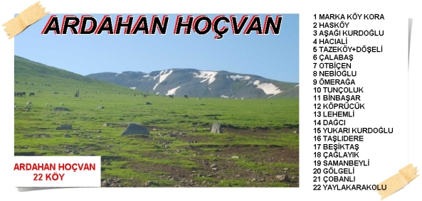 Ardahan Hoçvan ve 22 Köyü